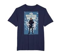 The Suicide Squad Captain Boomerang Poster T-Shirt, Men's Big and Tall, Navy Blue, 5X Tall