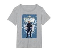 The Suicide Squad Captain Boomerang Poster T-Shirt, Women's Plus, Heather Grey, 2X