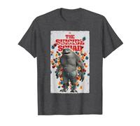 The Suicide Squad King Shark Poster T-Shirt, Men, Dark Heather Grey, 6X-Large