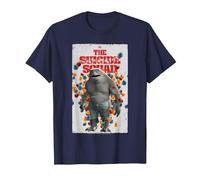 The Suicide Squad King Shark Poster T-Shirt, Men, Navy Blue, 4X-Large