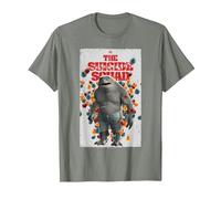 The Suicide Squad King Shark Poster T-Shirt, Men, Olive Heather, Medium