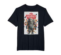 The Suicide Squad King Shark Poster T-Shirt, Men's Big and Tall, Black, 2X Tall