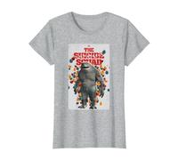The Suicide Squad King Shark Poster T-Shirt, Women, Heather Grey, X-Small