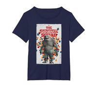 The Suicide Squad King Shark Poster T-Shirt, Women's Plus, Navy Blue, 5X