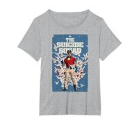 The Suicide Squad Peacemaker Poster T-Shirt, Women's Plus, Heather Grey, 6X