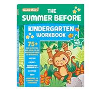 The Summer Before Kindergarten Workbook Bridging Preschool to Kindergarten for Ages 5 - 6: 75+ Activities, First Writing, First Phonics, First ... Counting, and First Math (Gold Stars Series)