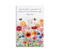 The Summer Day By Mary Oliver PoetryClassic Aesthetic Poster Decorative Painting Canvas Wall Art Living Room Poster Bedroom PaintingUnframe-style 16x24inch(40x60cm)