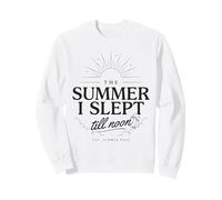 The Summer I Slept Till Noon Lazy Vacation Sweatshirt