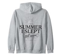 The Summer I Slept Till Noon Lazy Vacation Zip Hoodie