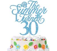 The Summer I Turned 30 Cake Topper, Summer Beach 30th Birthday Decor