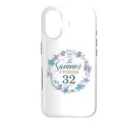 The Summer I Turned 32. Floral 32nd Birthday Women's Girls Case for iPhone 17