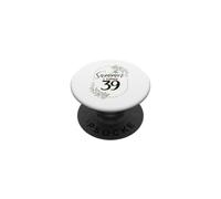 The Summer I Turned 39. Floral 39th Birthday Women's Present PopSockets Adhesive PopGrip