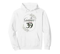 The Summer I Turned 39. Floral 39th Birthday Women's Present Pullover Hoodie