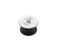 The Summer I Turned 42. Floral 42nd Birthday Women's Present PopSockets Adhesive PopGrip