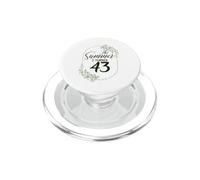 The Summer I Turned 43. Floral 43rd Birthday Women's Present PopSockets PopGrip for MagSafe