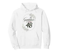 The Summer I Turned 48. Floral 48th Birthday Women's Present Pullover Hoodie