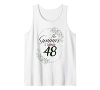 The Summer I Turned 48. Floral 48th Birthday Women's Present Tank Top