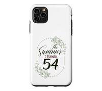 The Summer I Turned 54. Floral 54th Birthday Women's Present Case for iPhone 11 Pro Max