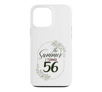 The Summer I Turned 56. Floral 56th Birthday Women's Present Case for iPhone 13 Pro Max
