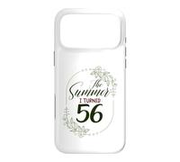 The Summer I Turned 56. Floral 56th Birthday Women's Present Case for iPhone 17 Pro Max