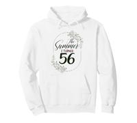 The Summer I Turned 56. Floral 56th Birthday Women's Present Pullover Hoodie