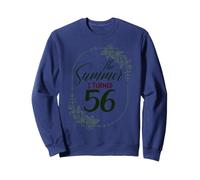 The Summer I Turned 56. Floral 56th Birthday Women's Present Sweatshirt