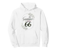 The Summer I Turned 66. Floral 66th Birthday Women's Present Pullover Hoodie