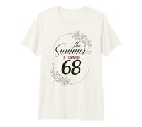 The Summer I Turned 68. Floral 68th Birthday Women's Present Premium T-Shirt