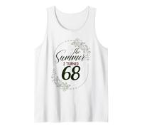 The Summer I Turned 68. Floral 68th Birthday Women's Present Tank Top