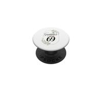 The Summer I Turned 69. Floral 69th Birthday Women's Present PopSockets Adhesive PopGrip