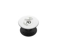 The Summer I Turned 70. Floral 70th Birthday Women's Present PopSockets Adhesive PopGrip