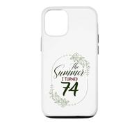 The Summer I Turned 74. Floral 74th Birthday Women's Present Case for iPhone 12/12 Pro