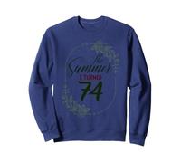 The Summer I Turned 74. Floral 74th Birthday Women's Present Sweatshirt