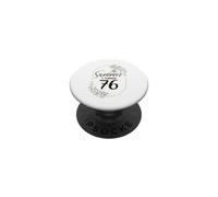 The Summer I Turned 76. Floral 76th Birthday Women's Present PopSockets Adhesive PopGrip