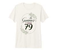 The Summer I Turned 79. Floral 79th Birthday Women's Present Premium T-Shirt