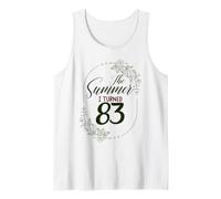 The Summer I Turned 83. Floral 83rd Birthday Women's Present Tank Top