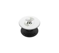 The Summer I Turned 86. Floral 86th Birthday Women's Present PopSockets Adhesive PopGrip