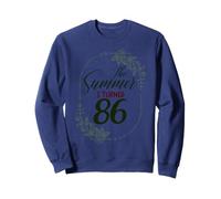 The Summer I Turned 86. Floral 86th Birthday Women's Present Sweatshirt