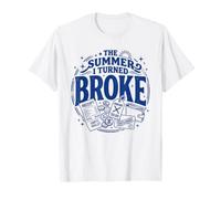 The Summer I Turned Broke Funny Humorous Empty Wallet T-Shirt
