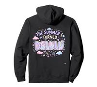 The Summer I Turned Delulu Funny Gen Z Slang Humor Pullover Hoodie