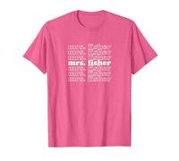 The Summer I Turned Pretty - Mrs. Fisher White Repeat Pink T-Shirt