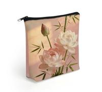 The Summer in The Bottle Makeup Bag with Sturdy Zipper，Linen Material Storage Bag,Large Capacity And Multi-Purpose Cosmetic Bag for Daily Life, Travel, Outings, Business Trips And Other Occasions