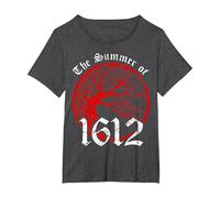 The Summer of 1612 Pendle Witch Trials T-Shirt, Women's Plus, Dark Heather Grey, 4X