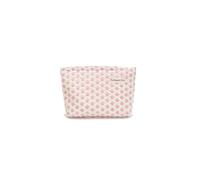 The Summer Swan | Large Aesthetic Makeup Bag | Floral Makeup Bag | Mid-day Clutch | Period Kit Bag | Hygiene Bag | Skincare Bag | Cute Makeup Bag, Polka Dots Pink, Aesthetics