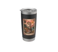 the summerween Queen Skeleton Tarot Stainless Steel Insulated Tumbler