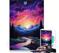 The Sun And The Moon 1000 Piece Jigsaw Puzzles for Teenagers Logic Sense Toy Peaceful Fun Smooth Edge Creative Gift (38x26cm)