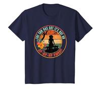 The Sun Has Got It's Hat On, Hip-Hip-Hip Hooray! T-Shirt, Youth, Navy Blue, Large