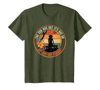 The Sun Has Got It's Hat On, Hip-Hip-Hip Hooray! T-Shirt, Youth, Olive Green, 4T