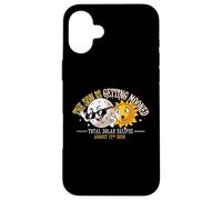 The Sun Is Getting Mooned Funny Total Eclipse 2026 Spain Case for iPhone 16 Plus