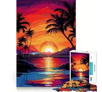 The Sun Melts Away Jigsaw Puzzles 1000 Pieces for Teenagers Think Game Peaceful Time Quality Edge Perfect Present (38x26cm)